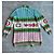 Langer Strickcardigan Gucci x Adidas Pink Weiß Rot Blau Mehrfarben Grün - Ansicht 8