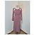 Vestido largo MAJE estampado rosa bordeaux talla 36 - vista 2