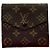 Cartera tríptico Louis Vuitton Monogram Castaño