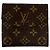 Cartera tríptico Louis Vuitton Monogram Castaño - vista 2