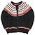 Autre Marque Freada Nordische Wollstrickjacke Schwarz