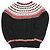 Autre Marque Freada Nordische Wollstrickjacke Schwarz - Ansicht 2