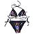 Autre Marque Conjunto Bikini Pamela by Beuman Estampado Abstracto Negro Multicolor