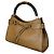 Bamboo Bolsa de couro com alça de bambu Gucci Marrom Camelo