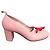 Swedish Hasbeens Décolleté in pelle traforata rosa