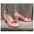 Swedish Hasbeens Décolleté in pelle traforata rosa - vista 2