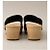 Zoccoli in legno e pelle nera Prada Nero - vista 3