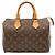 Borsa Louis Vuitton Monogram Speedy 25 M41528 Marrone Monogramma - vista 2