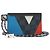 Tarjetero Damier Cobalt Louis Vuitton Blanco Roja Azul Azul marino - vista 2