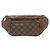 Borsa a tracolla Louis Vuitton Damier Melville Bumbag Marrone Bianco Damier ebene
