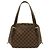 Borsa a Spalla Louis Vuitton Damier Belem MM Marrone Damier ebene