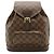 Zaino/Borsa a tracolla Louis Vuitton Damier Montsouris MM Marrone Bianco Damier ebene - vista 2