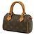 Louis Vuitton Monogram Mini Speedy Handtasche Pouch Braun Monogramm - vista 3