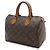 Borsa Louis Vuitton Monogram Speedy 25 Marrone - vista 3