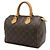 Borsa Louis Vuitton Monogram Speedy 25 Marrone - vista 3