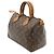 Borsa Louis Vuitton Monogram Speedy 25 Marrone - vista 3