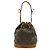 Borsa a tracolla Louis Vuitton Monogram Noe Marrone Bianco Monogramma - vista 2