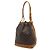 Borsa a Spalla Louis Vuitton Monogram Noe Marrone Bianco Monogramma - vista 3