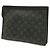 Louis Vuitton Monogram Eclipse Pochette Voyage MM Marrone Nero Monogramma - vista 3