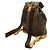 Zaino e Borsa a Spalla Louis Vuitton Monogram Montsouris GM Marrone Monogramma - vista 3