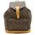 Zaino e Borsa a Spalla Louis Vuitton Monogram Montsouris GM Marrone Monogramma