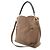 Borsa a Spalla Louis Vuitton Monogram Empreinte Bagatelle Taupe - vista 3