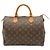 Borsa Louis Vuitton Monogram Speedy 30 Marrone - vista 2