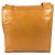 Borsa a tracolla in pelle arancione con logo Chanel CC Coco Mark - vista 2