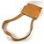 Borsa a tracolla in pelle arancione con logo Chanel CC Coco Mark - vista 8