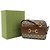 Piccola borsa a tracolla Gucci Horsebit 1955 Marrone Beige - vista 10