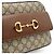 Piccola borsa a tracolla Gucci Horsebit 1955 Marrone Beige - vista 9