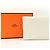 Hermès Tarjetero Hermes Calvi Duo Nata Chevre Mysore Blanco - vista 10