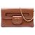 Borsa DiorDouble Chain in pelle di vitello marrone media