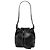 Borsa a secchiello in pelle nera con coulisse Burberry Nero