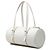 Borsa a tracolla a baril in pelle bianca Burberry Bianco - vista 2