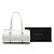 Borsa a tracolla a baril in pelle bianca Burberry Bianco - vista 7