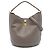 Céline Celine Bucket 16 em couro de bezerro de grão macio marrom Taupe
