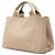 Prada Beige Small Canvas Canapa Logo Tote - Ansicht 2