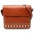 Borsa a tracolla Saint Laurent in pelle di vitello marrone Y Cut Out