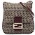 Fendi Marrone Zucchino Canvas Crossbody Marrone chiaro