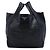 Tote in nappa stropicciata nera Prada Nero