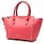 Borsa Valentino Pink Small Leather Rockstud Trapeze Rosa - vista 2