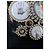Spilla Chanel Spring Runway 2008 di Karl Lagerfeld Nero Bianco Rosso Blu D'oro Gold hardware - vista 10