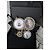 Spilla Chanel Spring Runway 2008 di Karl Lagerfeld Nero Bianco Rosso Blu D'oro Gold hardware - vista 12