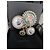 Spilla Chanel Spring Runway 2008 di Karl Lagerfeld Nero Bianco Rosso Blu D'oro Gold hardware - vista 14