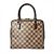 Borsa Louis Vuitton Brera in Damier Ebene Marrone
