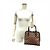 Borsa Louis Vuitton Brera in Damier Ebene Marrone - vista 10