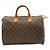 Borsa Louis Vuitton Monogram Speedy 35 Marrone