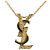 Collana a catena con pendente in oro 18K Yves Saint Laurent D'oro