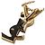 Collana a catena con pendente in oro 18K Yves Saint Laurent D'oro - vista 15